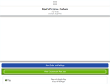 Tablet Screenshot of devilspizzadurham.com